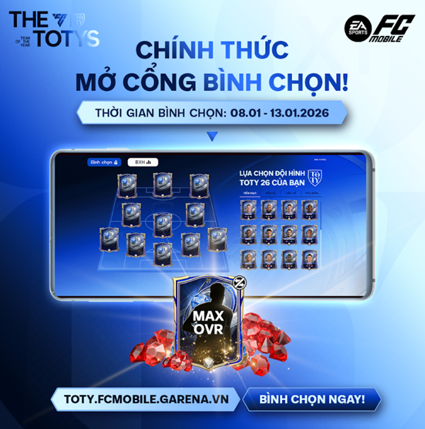 TOTY26: Quyền năng trong tay, game thủ FC Mobile định hình siêu sao thế giới- Ảnh 1. TOTY26: Quyền năng trong tay, game thủ FC Mobile định hình siêu sao thế giới- Ảnh 1.