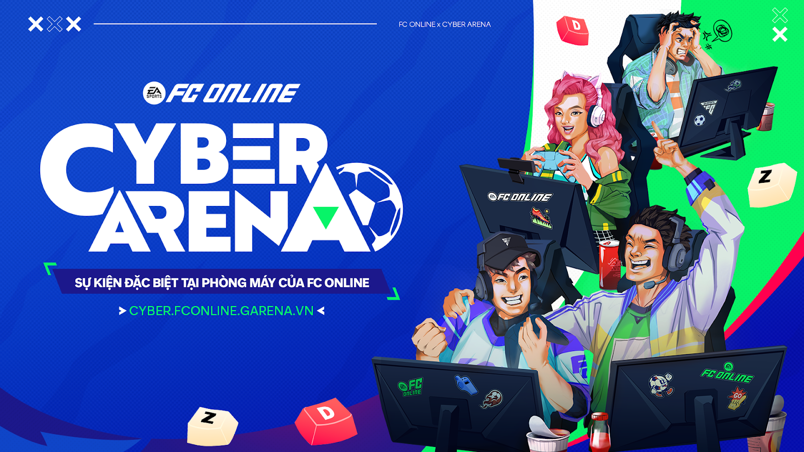 FC Online công bố dự án Cyber Arena - sự kiện đặc biệt dành riêng cho các phòng máy và người chơi tại phòng máy trên toàn quốc- Ảnh 1.