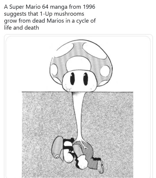 Góc tối gây sốc: Nấm 1-Up thực chất mọc lên từ... xác chết của Mario?- Ảnh 2.