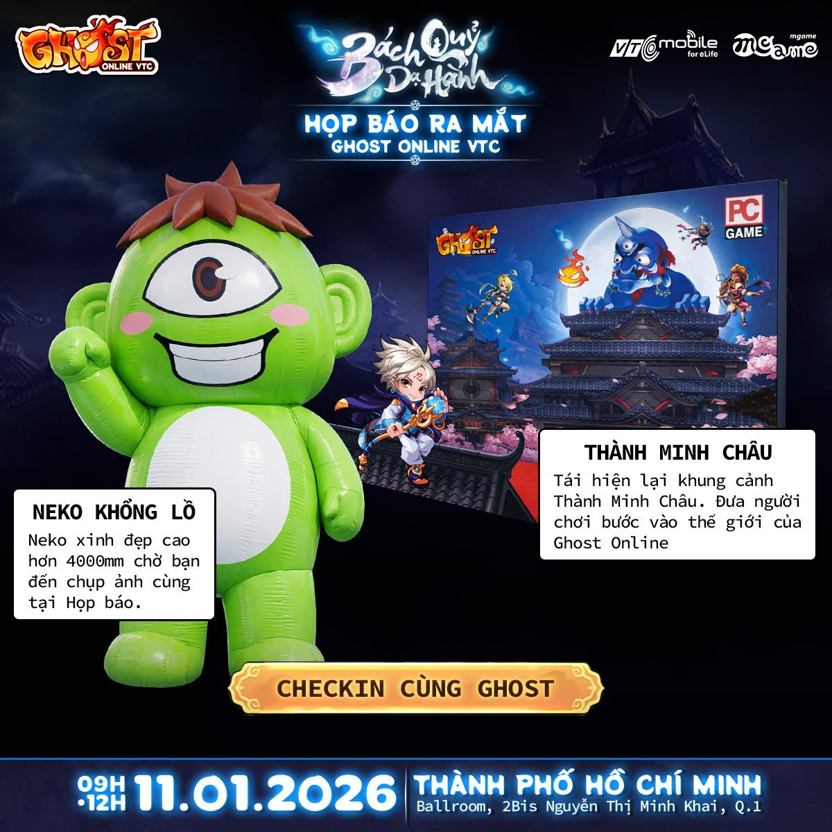 Ghost Online mở họp báo "Bách Quỷ Dạ Hành", ấn định ngày ra mắt và công bố định hướng vận hành dài hạn- Ảnh 4. Ghost Online mở họp báo "Bách Quỷ Dạ Hành", ấn định ngày ra mắt và công bố định hướng vận hành dài hạn- Ảnh 4.