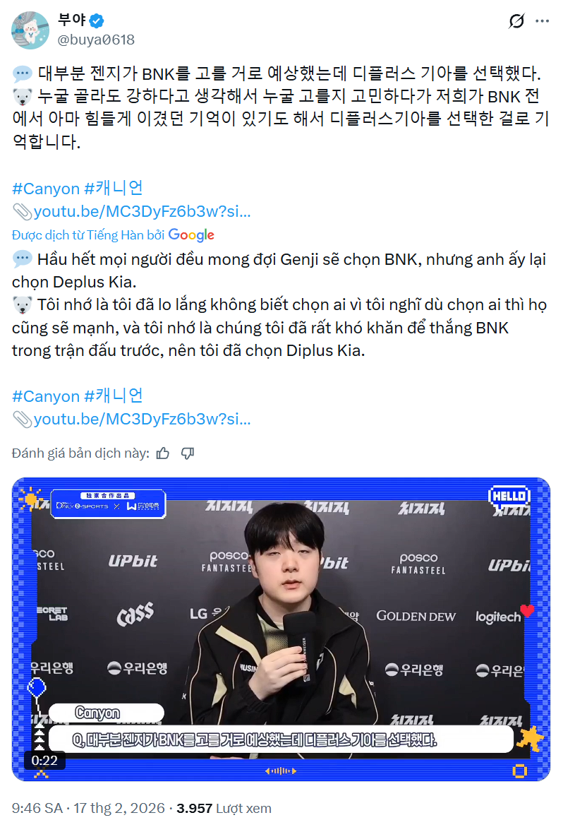 Siêu sao Gen.G thừa nhận sự thật sau lựa chọn DK thay vì FOX- Ảnh 2. Siêu sao Gen.G thừa nhận sự thật sau lựa chọn DK thay vì FOX- Ảnh 2.