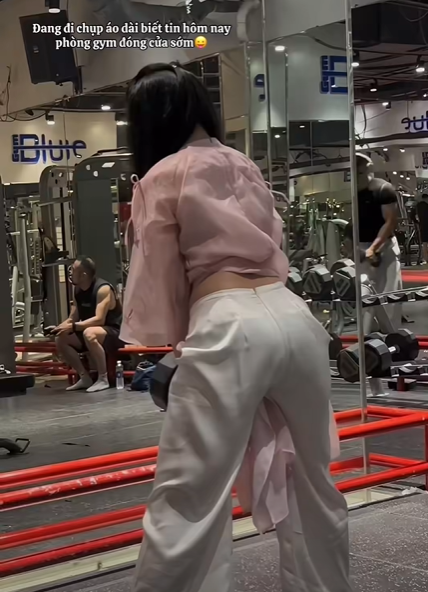 Nghỉ Tết nhưng không quên giữ dáng, nữ gymer khiến người xem Nghỉ Tết nhưng không quên giữ dáng, nữ gymer khiến người xem