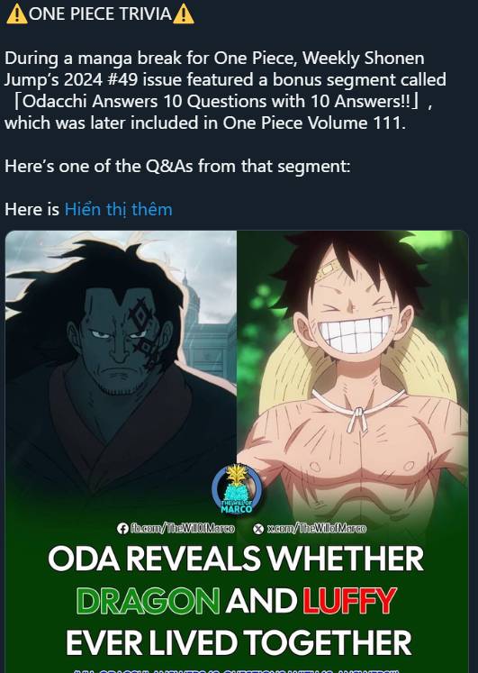 One Piece: Dragon từng chung sống với Luffy, hé lộ lý do đau lòng khiến cha con phải ly tán- Ảnh 1. One Piece: Dragon từng chung sống với Luffy, hé lộ lý do đau lòng khiến cha con phải ly tán- Ảnh 1.