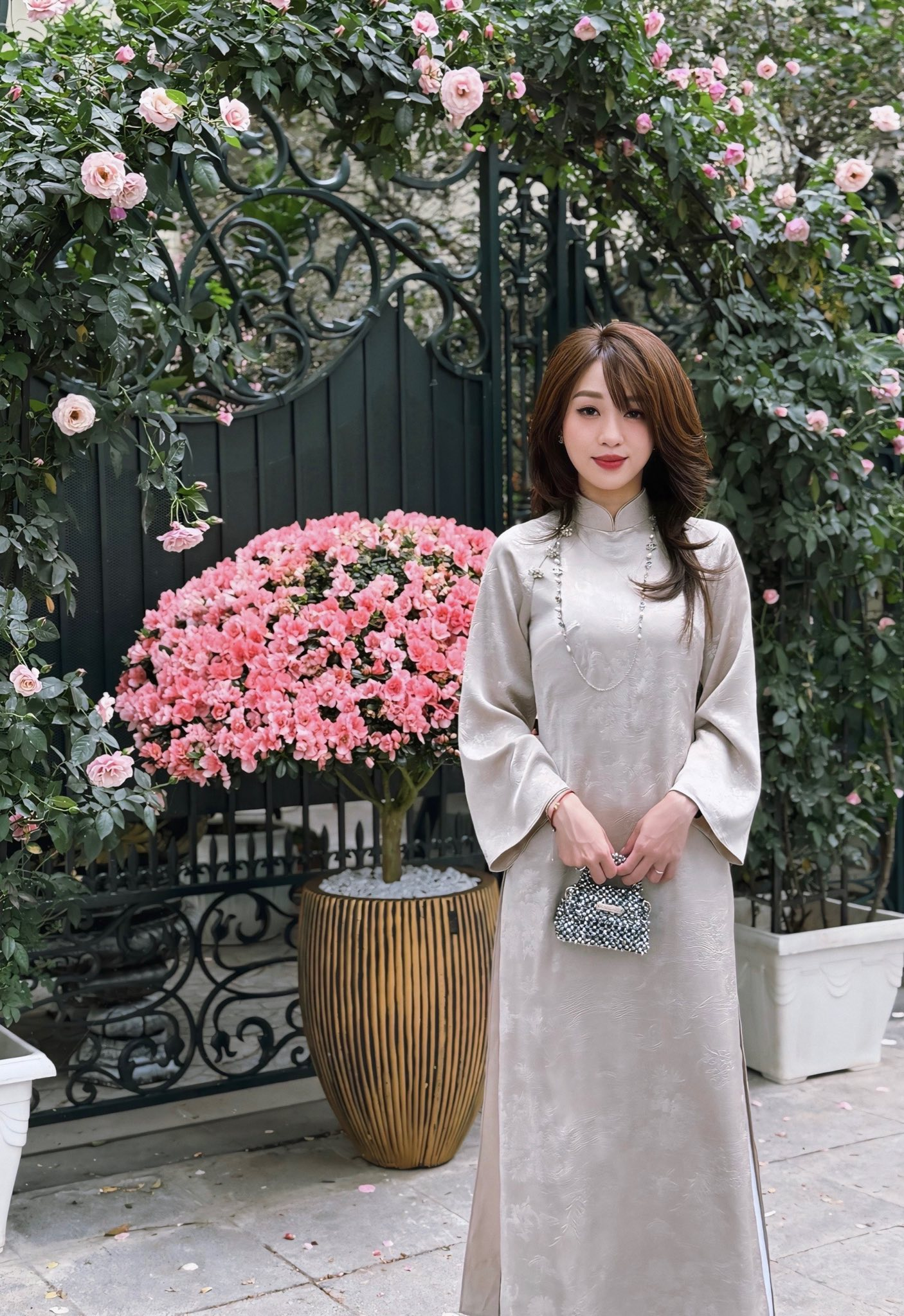 "Thoát Tết", hot girl Hà Kim hóa cô sinh viên cực dễ thương khiến anh em rung động- Ảnh 1.