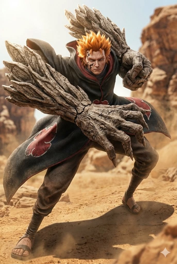 Akatsuki phiên bản AI: Khi những sát thủ khét tiếng nhất Naruto bước ra đời thực với vẻ ngoài "nổi da gà"- Ảnh 5.