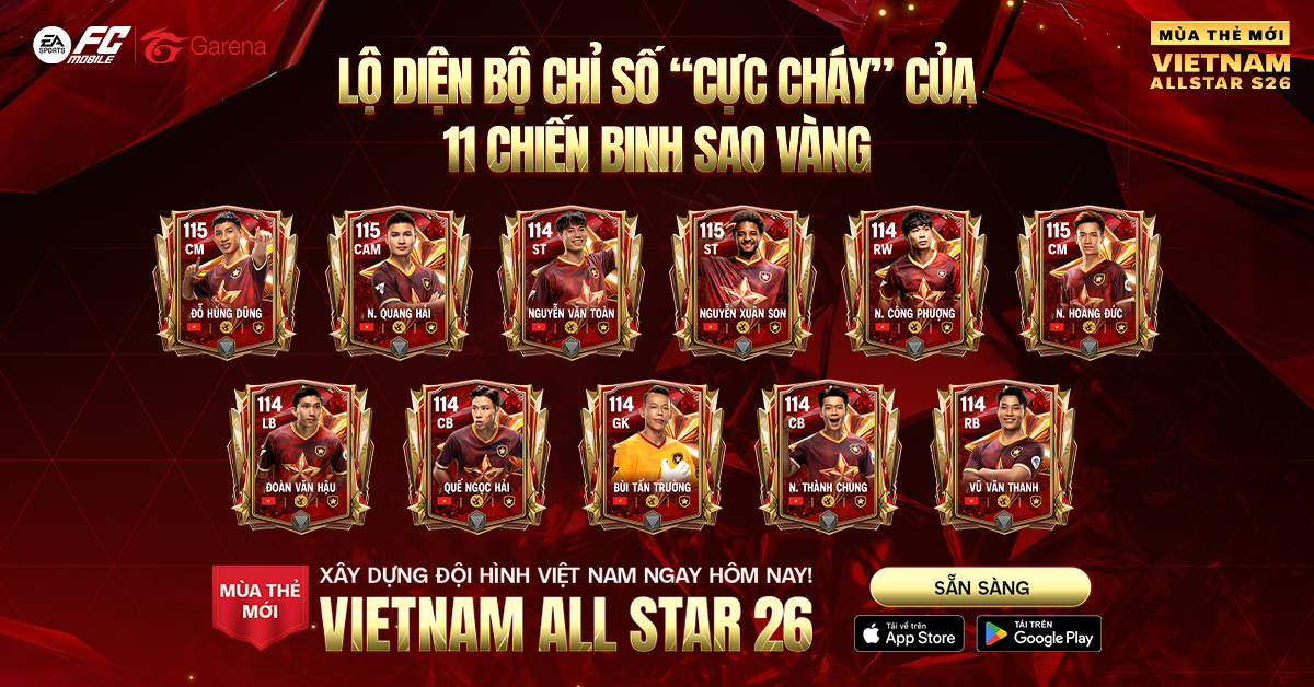 EA SPORTS FC MOBILE VIỆT NAM: Trọn vẹn đội hình 11 