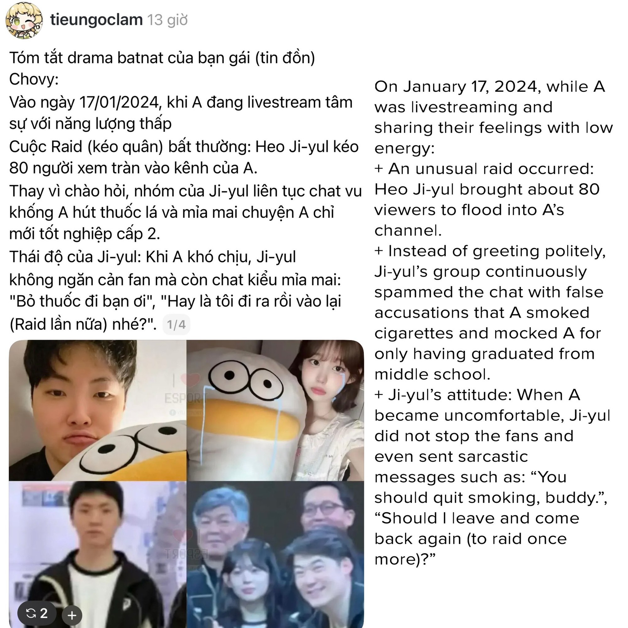 "Người yêu tin đồn" của Chovy khiến cộng đồng LMHT Hàn ngán ngẩm- Ảnh 2.