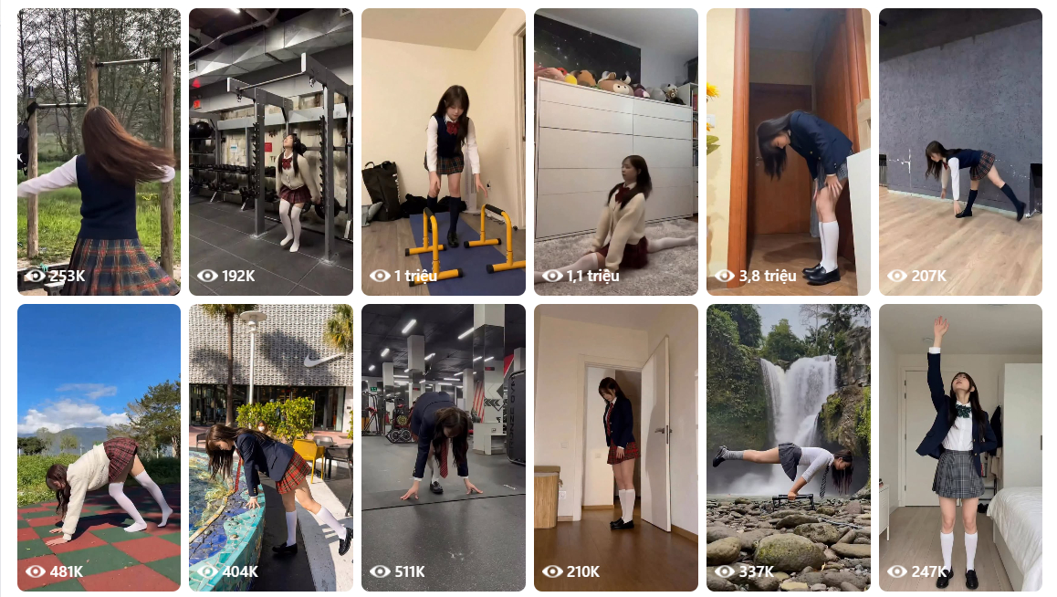 Sử dụng AI tạo video nữ sinh tập gym, kênh Facebook liên tục hút triệu view, cứ đăng clip là viral nhanh chóng?- Ảnh 2.