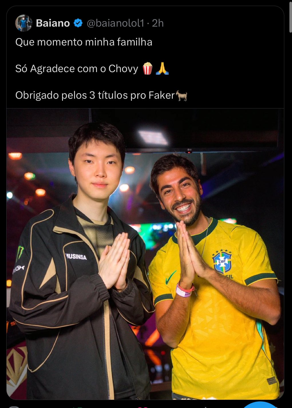 Nam streamer người Brazil ngầm miệt thị Chovy và cái kết- Ảnh 2.
