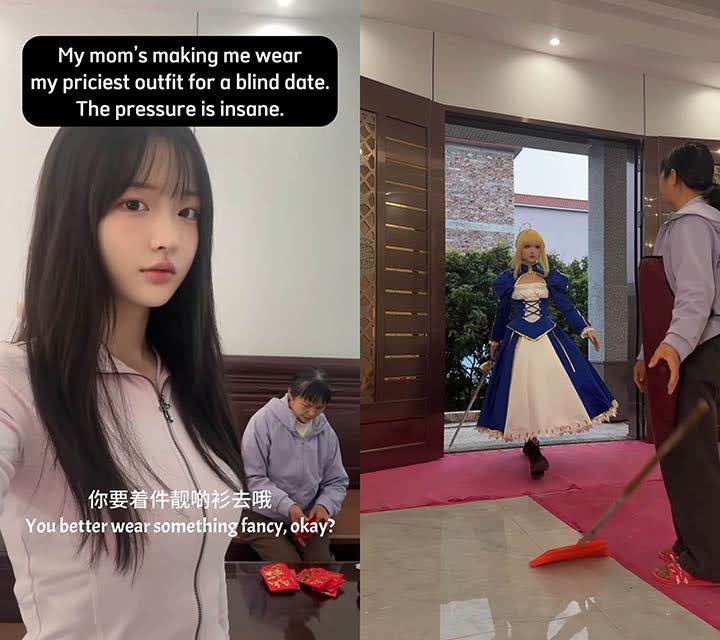 Bị mẹ bắt đi xem mắt với "bộ đồ đắt nhất", coser xinh đẹp mặc luôn “chiến giáp” khiến fan bật cười- Ảnh 4. Bị mẹ bắt đi xem mắt với "bộ đồ đắt nhất", coser xinh đẹp mặc luôn “chiến giáp” khiến fan bật cười- Ảnh 4.