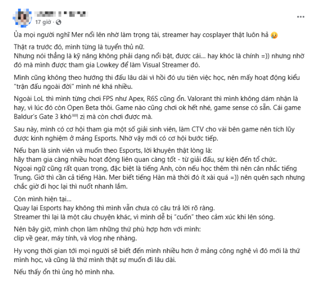 Mercury Nguyen trải lòng về quãng thời gian hoạt động Esports, khẳng định một điều khiến fan "băn khoăn"- Ảnh 2.