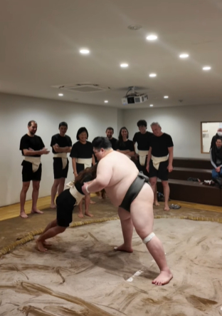 Đấu vật với sumo, hot girl xinh đẹp khiến tất cả thích thú- Ảnh 2. Đấu vật với sumo, hot girl xinh đẹp khiến tất cả thích thú- Ảnh 2.