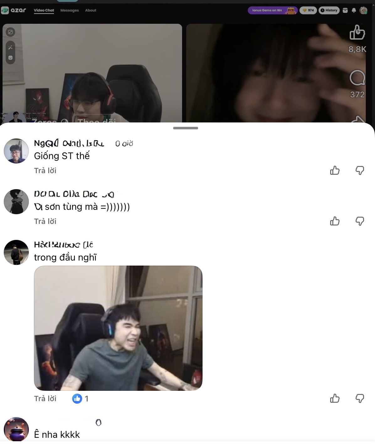 Kênh chat "đứng hình" trước màn giao lưu của Zeros với fan nữ có diện mạo "bản sao" Sơn Tùng M-TP- Ảnh 2.