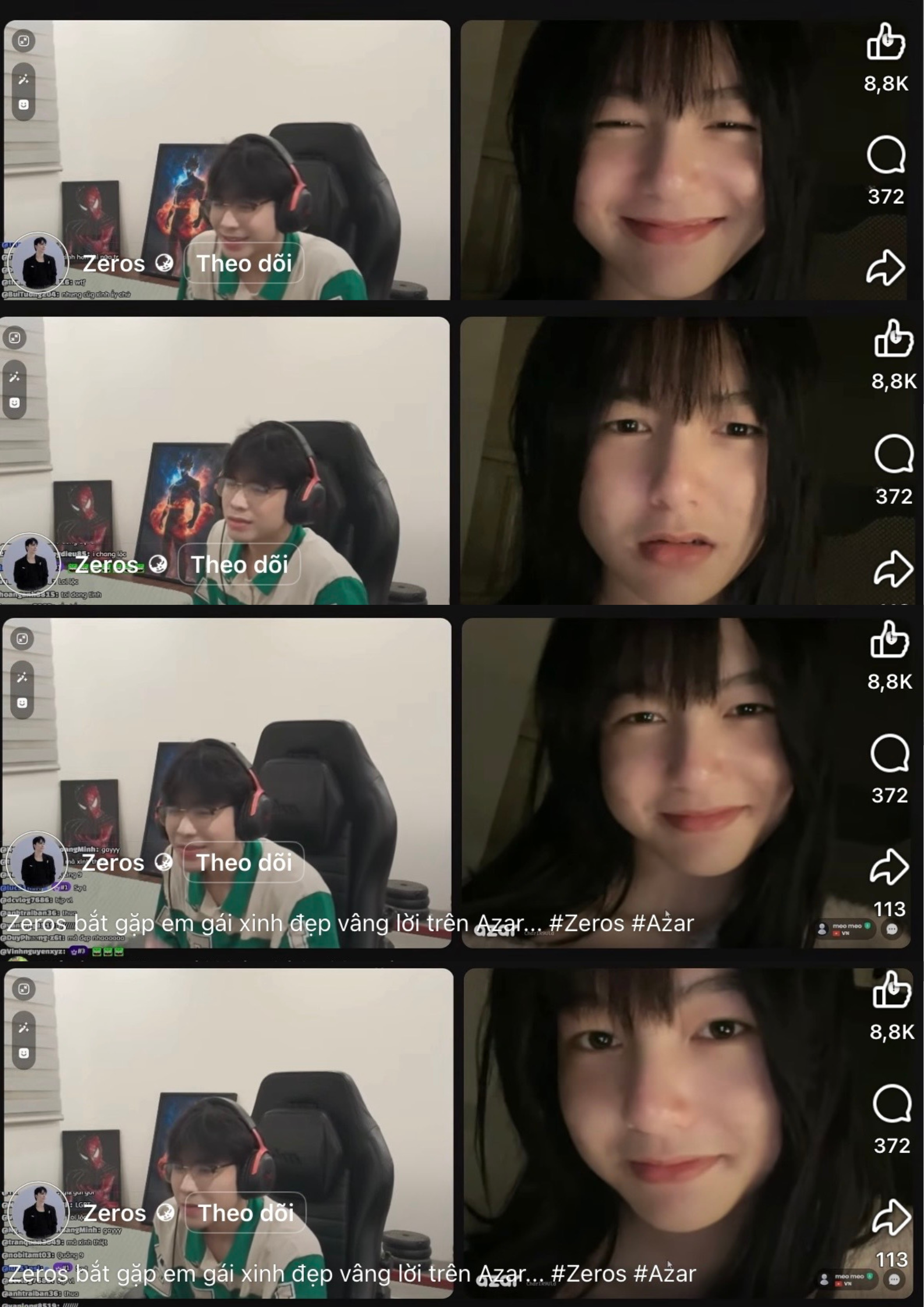 Kênh chat "đứng hình" trước màn giao lưu của Zeros với fan nữ có diện mạo "bản sao" Sơn Tùng M-TP- Ảnh 1.