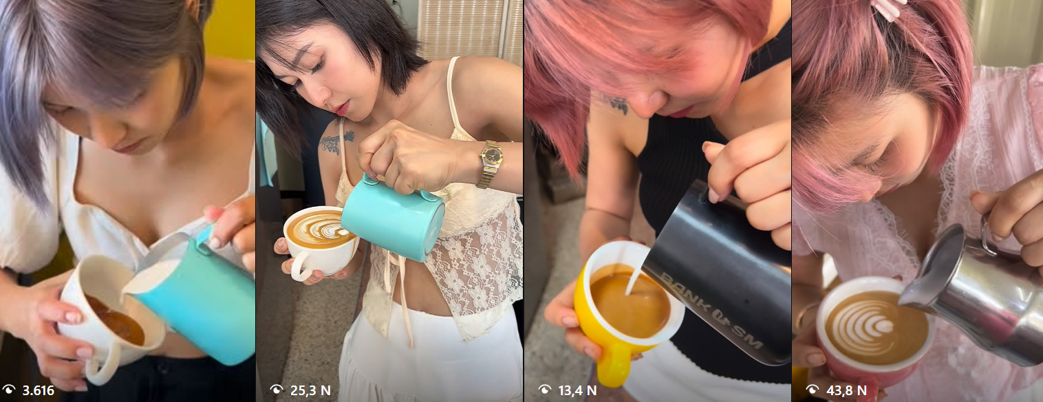 Nhấn "replay" liên tục video của nàng Barista gợi cảm, dân tình "say" bởi nhan sắc đỉnh chóp bất chấp camera thường- Ảnh 4.