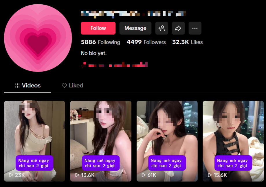 Kênh TikTok công khai quảng cáo "chất cấm", tiếp cận hàng triệu lượt xem vẫn "sống khỏe", khiến người dùng hết sức lo ngại- Ảnh 4. Kênh TikTok công khai quảng cáo "chất cấm", tiếp cận hàng triệu lượt xem vẫn "sống khỏe", khiến người dùng hết sức lo ngại- Ảnh 4.