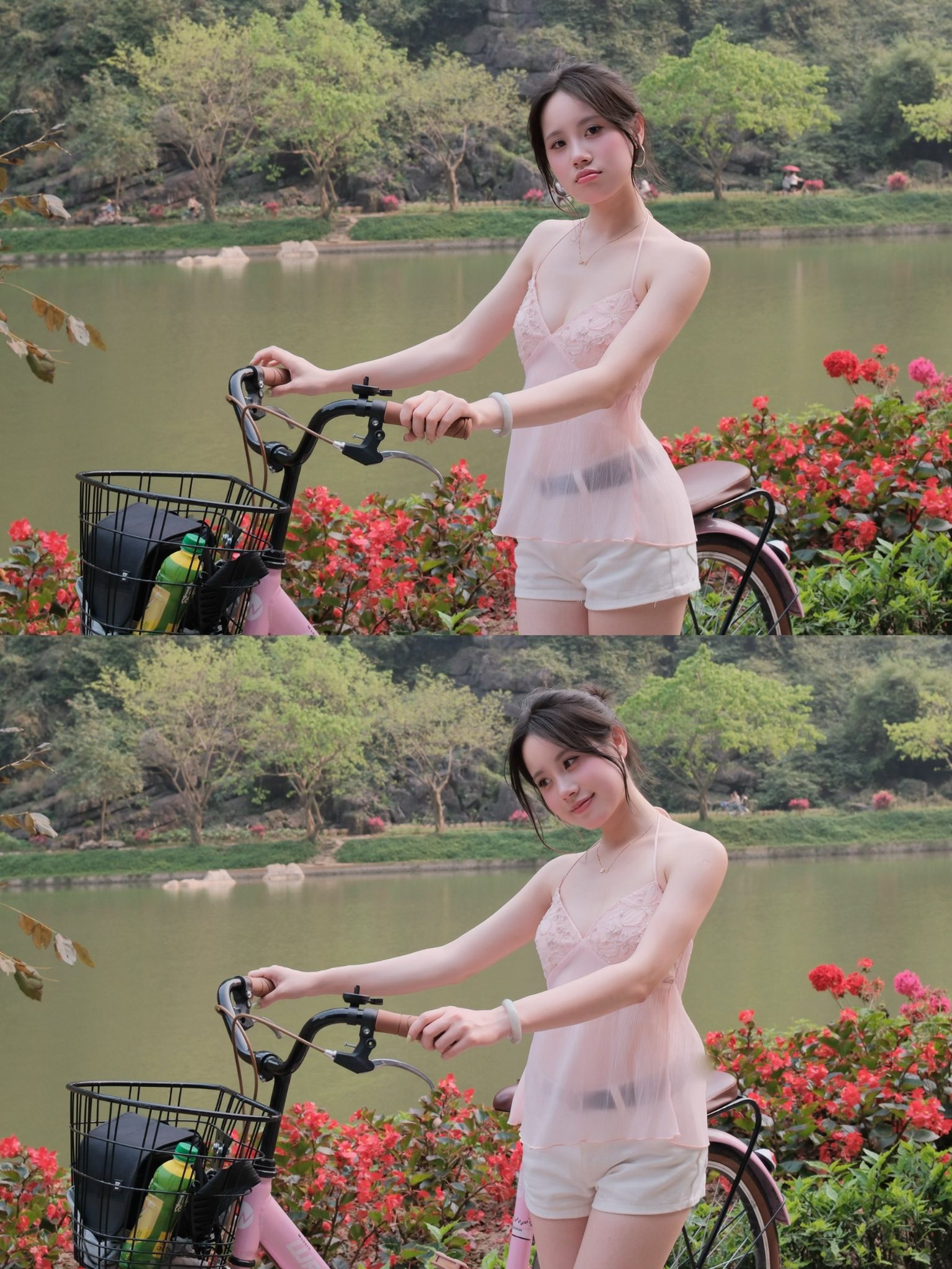 Dạo chơi ở Tuyệt Tình Cốc, bộ ảnh của hot girl bất ngờ viral chóng mặt- Ảnh 4.