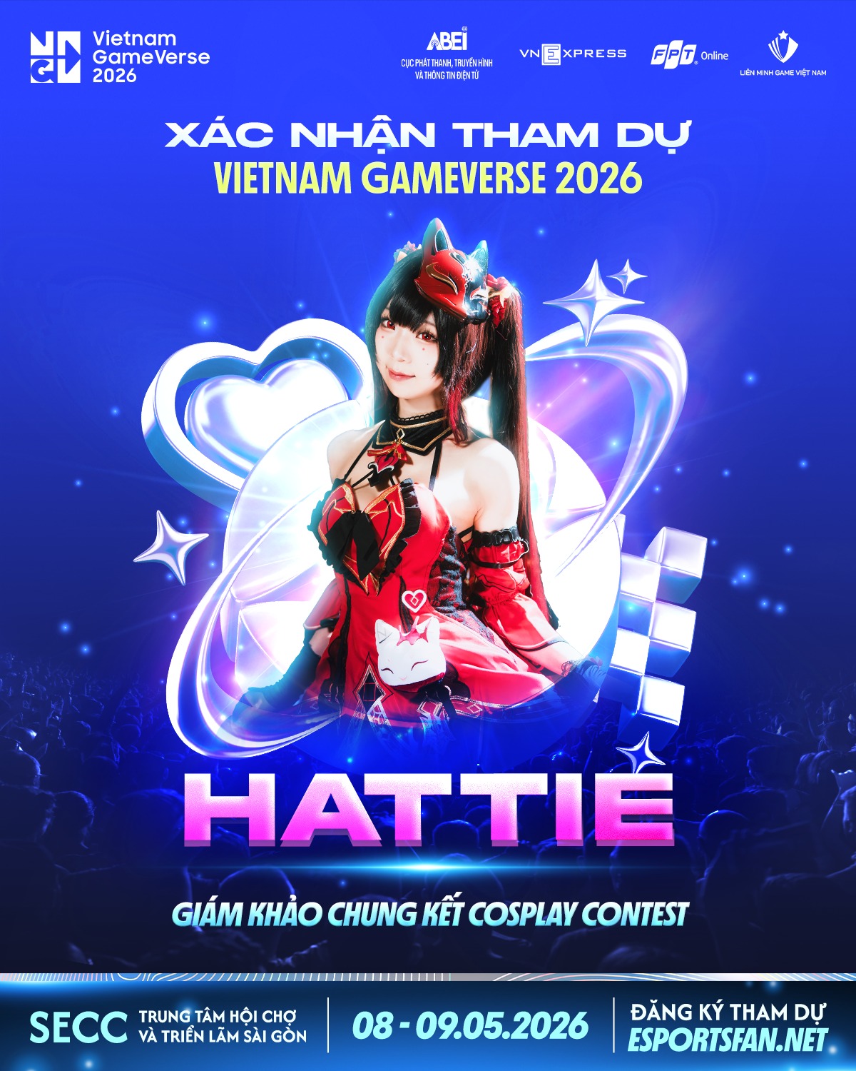 Vietnam GameVerse 2026: Điểm hẹn của dàn siêu sao cosplay quốc tế- Ảnh 4. Vietnam GameVerse 2026: Điểm hẹn của dàn siêu sao cosplay quốc tế- Ảnh 4.