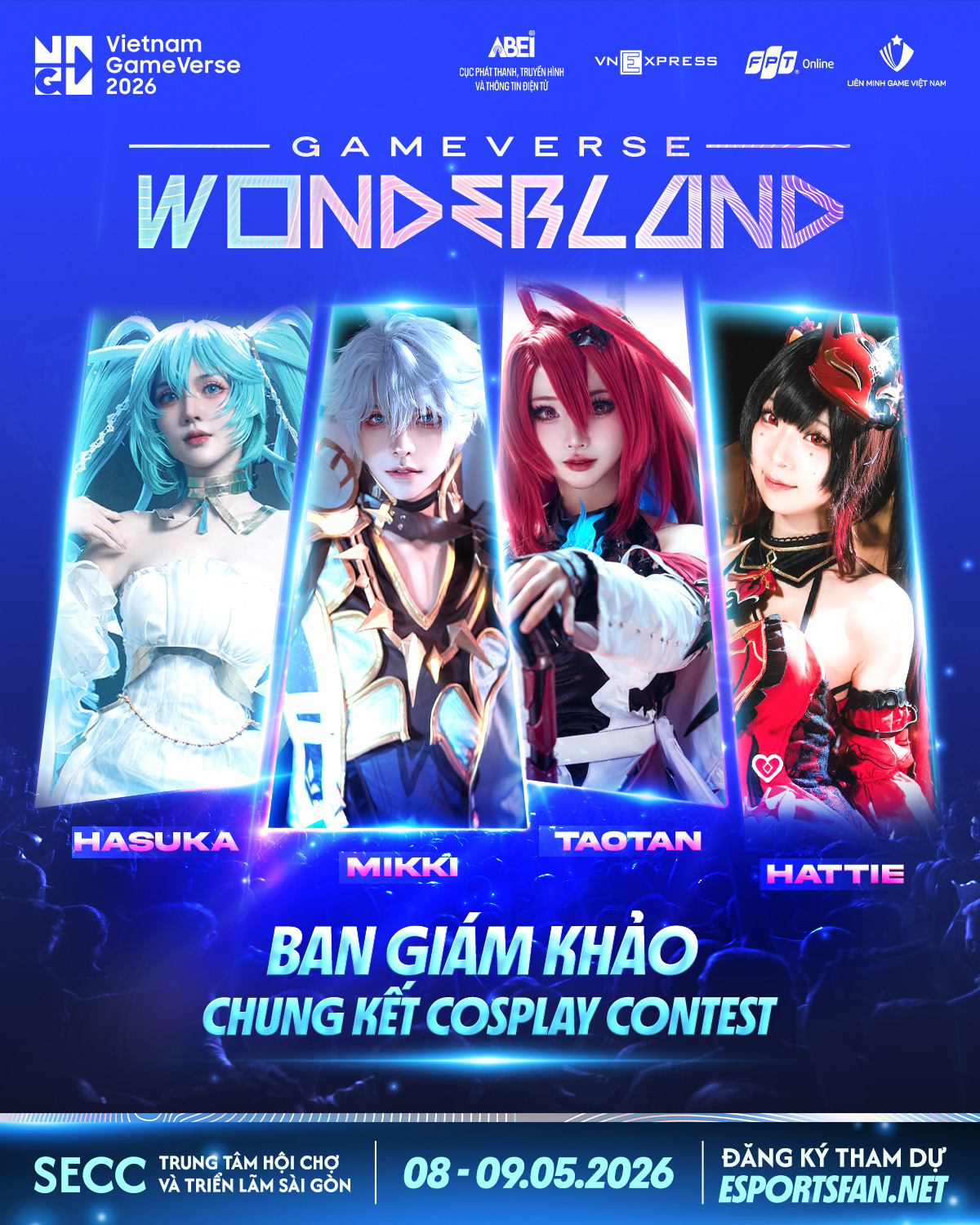 Vietnam GameVerse 2026: Điểm hẹn của dàn siêu sao cosplay quốc tế- Ảnh 1. Vietnam GameVerse 2026: Điểm hẹn của dàn siêu sao cosplay quốc tế- Ảnh 1.