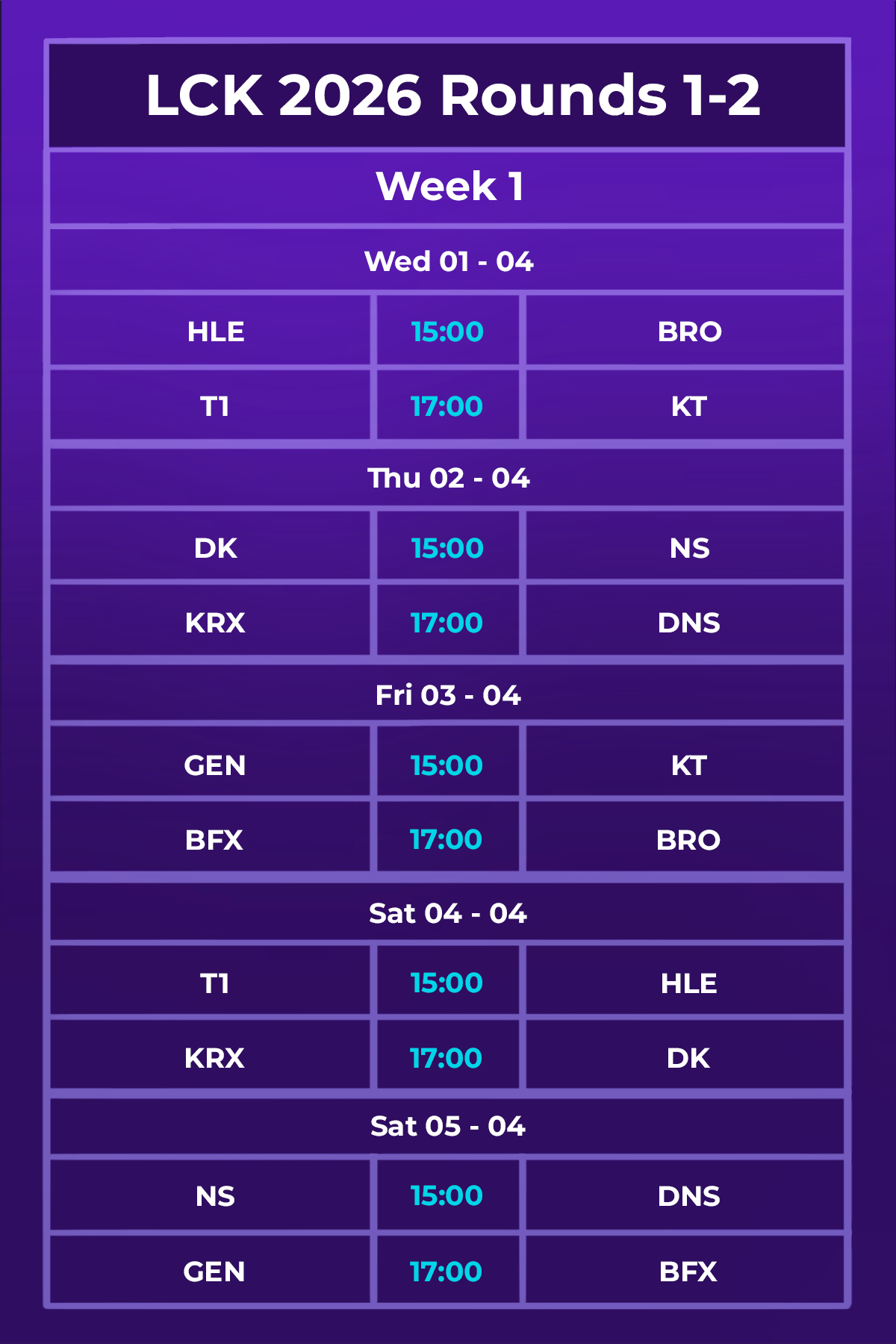 Lịch thi đấu LCK 2026 Rounds 1-2 mới nhất: Sự chú ý đổ dồn về Gen.G- Ảnh 3.