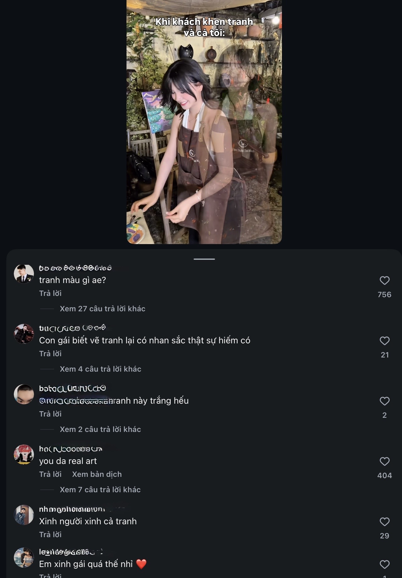 Nụ cười gây thương nhớ của gái xinh vẽ tranh, cầm cọ nhưng khiến trái tim fan nam tan chảy- Ảnh 4.