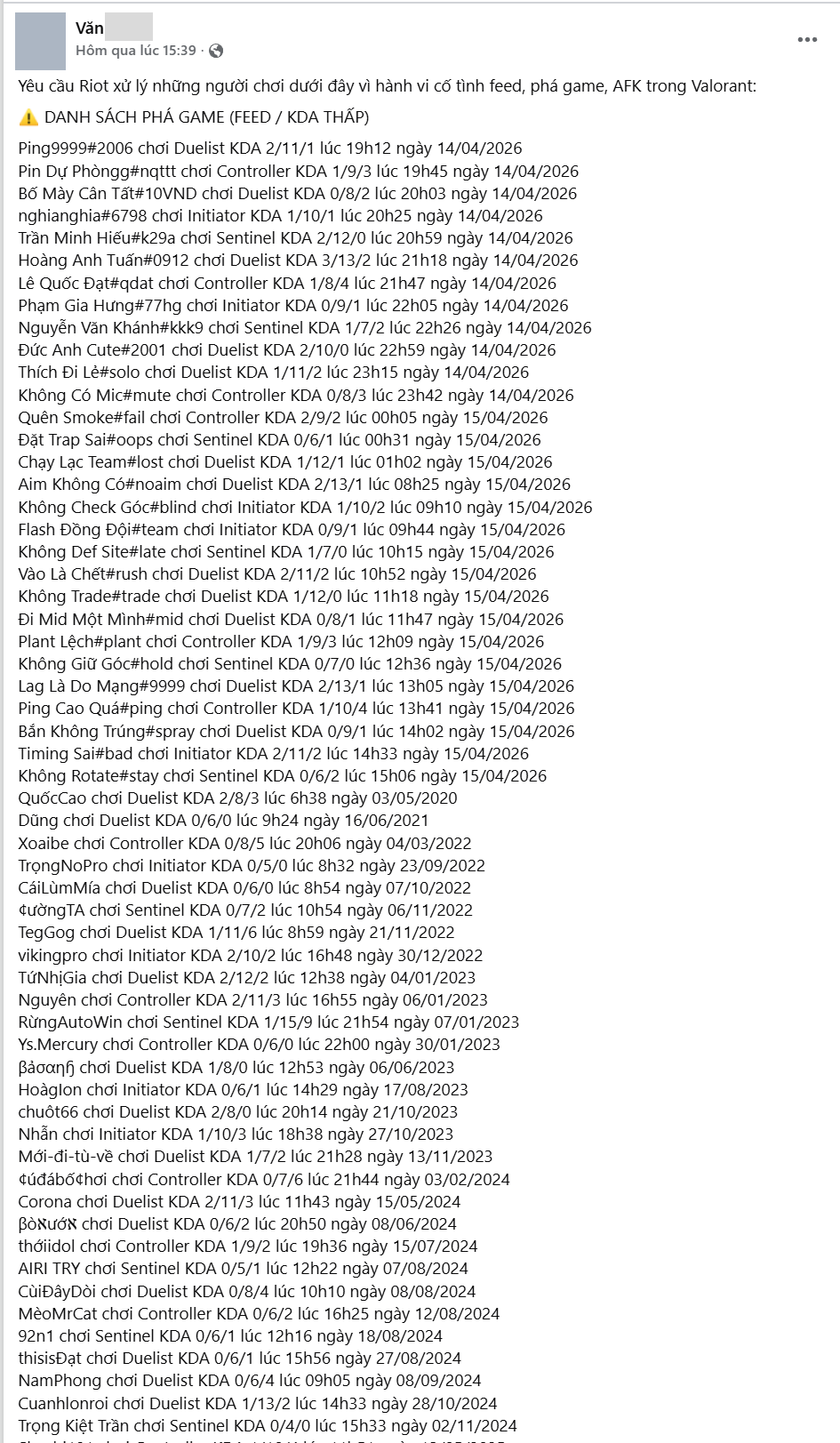 Game thủ VALORANT gửi đơn tố cáo cực dài lên Riot khiến cộng đồng "dở khóc dở cười"- Ảnh 2.