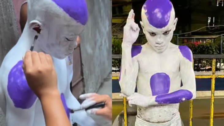 Cười ra nước mắt với màn cosplay Frieza bằng... sơn tường gây bão MXH- Ảnh 2.