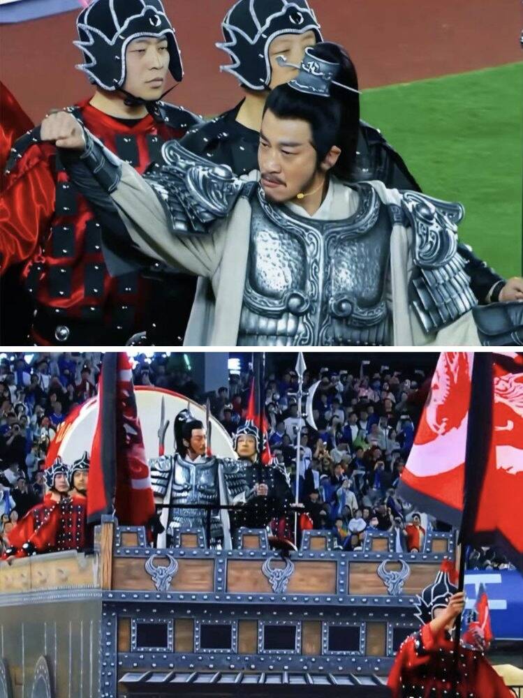 Hà Nhuận Đông hóa thân Tây Sở Bá Vương Hạng Vũ trên sân bóng, khí chất "vô đối" sau 14 năm- Ảnh 4.