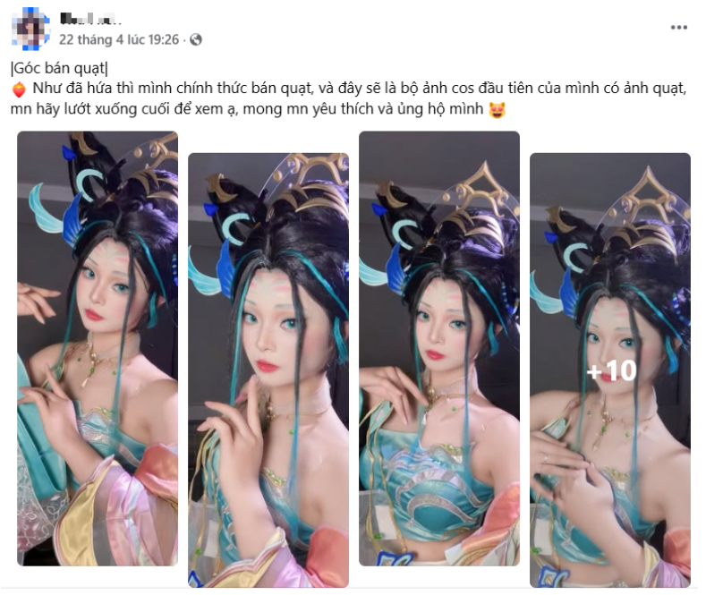 Công khai "bán quạt", nữ coser khiến triệu anh em game thủ "hoảng hồn"- Ảnh 2.
