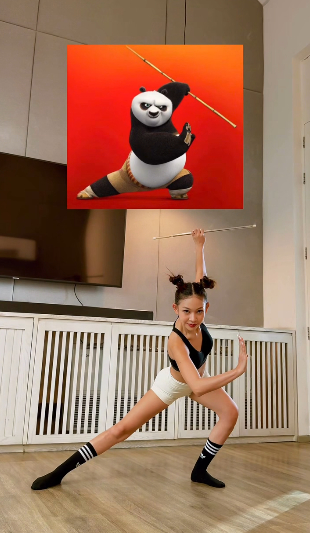 Gấu Po trong Kung Fu Panda cũng phải "bái phục" cô nàng hot girl này- Ảnh 3.
