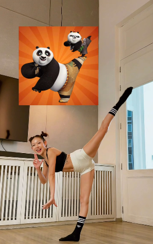 Gấu Po trong Kung Fu Panda cũng phải "bái phục" cô nàng hot girl này- Ảnh 6.