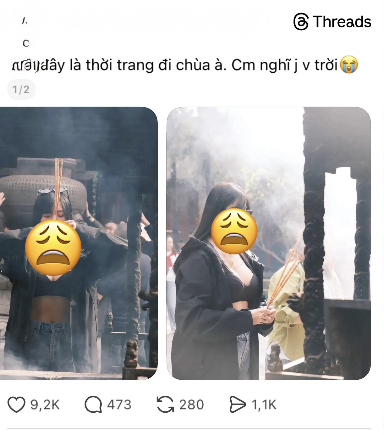 Đằng sau bức ảnh đi lễ chùa gây "nhức mắt", bất chấp tất cả tạo "sóng" dư luận để gắn link trục lợi- Ảnh 1.