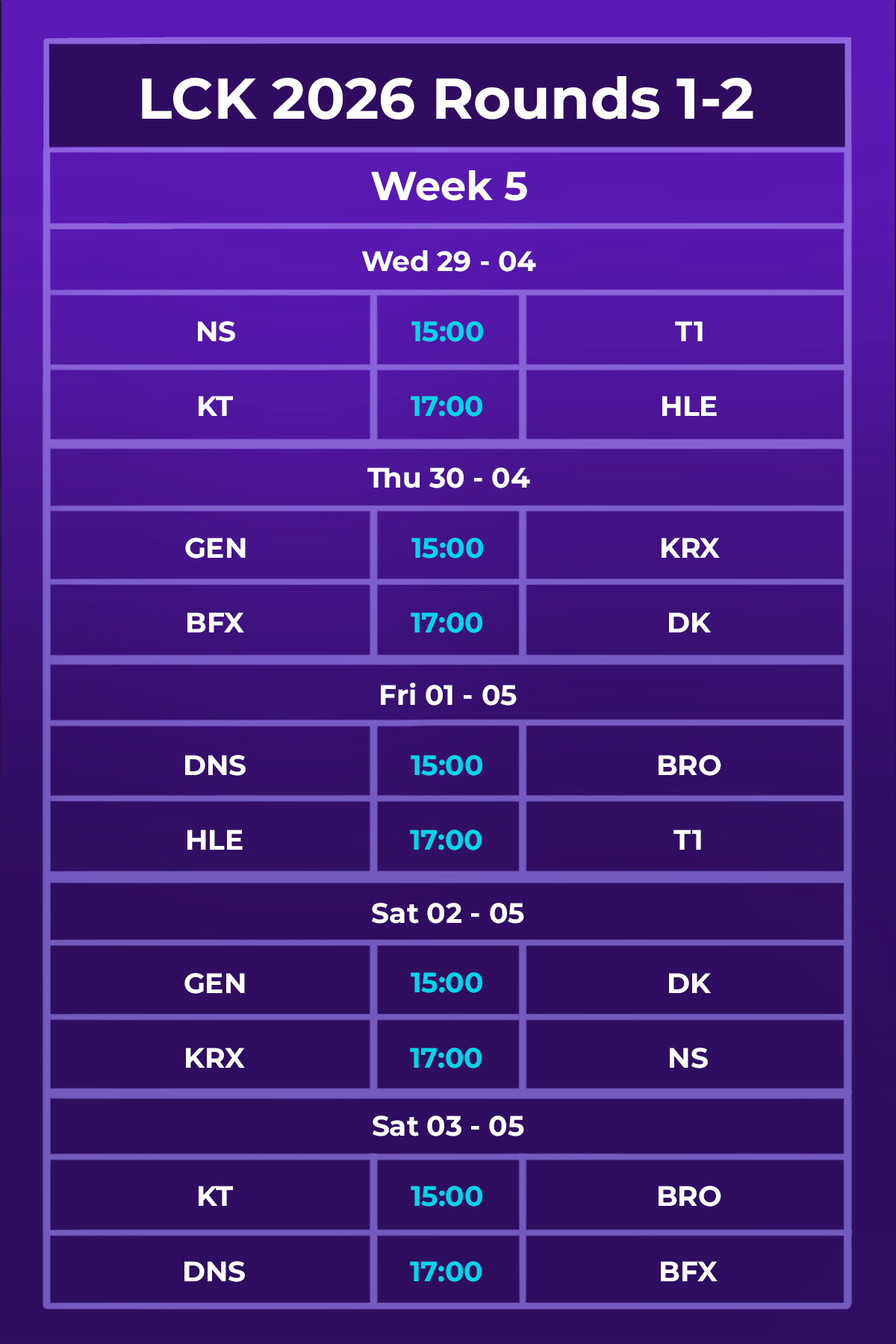 Lịch thi đấu LCK 2026 Rounds 1-2: Tuần cực khó cho HLE- Ảnh 4.