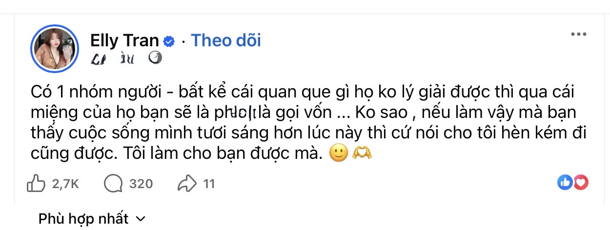 Quá bức xúc, Elly Tran lên tiếng về việc bị gắn mác bởi những từ ngữ "nhạy cảm"- Ảnh 2.