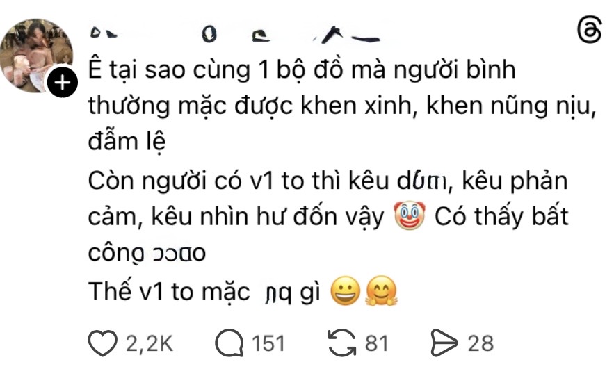 Diện đồ kín đáo đến 90% vẫn không thoát "lời ra tiếng vào", cô gái khóc ròng vì vòng 1 "quá khổ"- Ảnh 7.