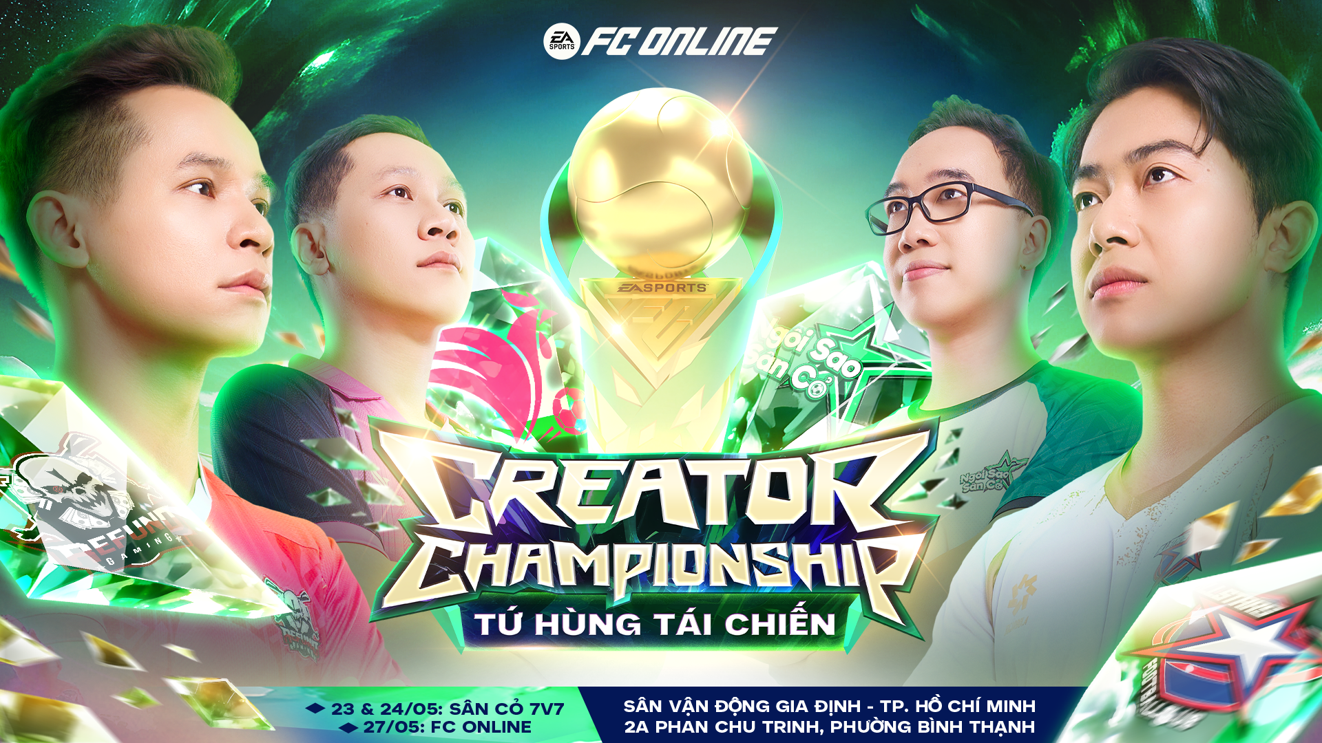 Refund Gaming, SBTC và Ngôi Sao Sân Cỏ nâng cấp lực lượng, sẵn sàng cạnh tranh ngôi vương của All Stars SG F.C tại FC Online Creator Championship - Tứ Hùng Tái Chiến- Ảnh 1.