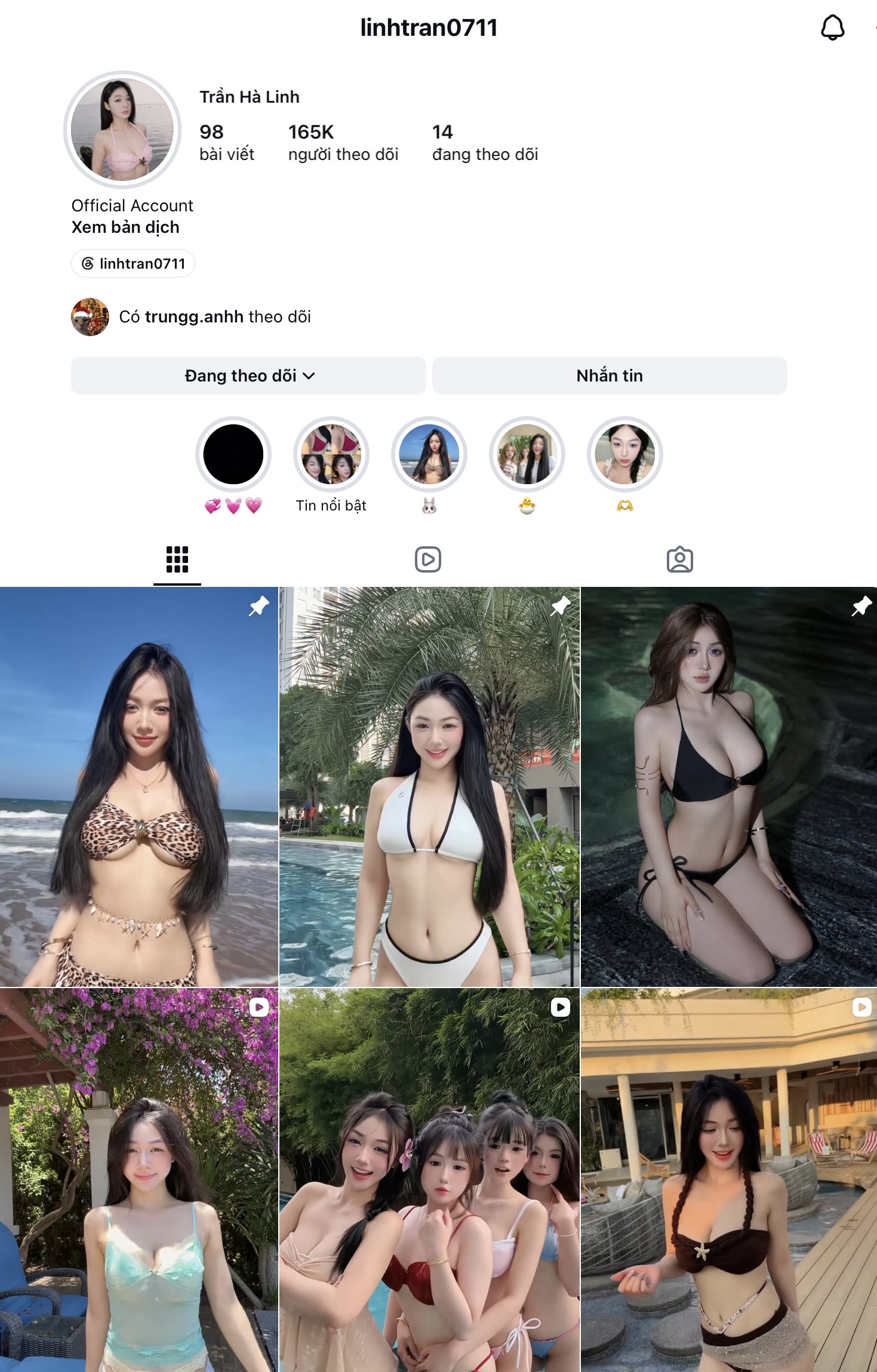 Tài khoản Instagram Trần Hà Linh công khai lời mời gọi vào nhóm tình yêu- Ảnh 1.