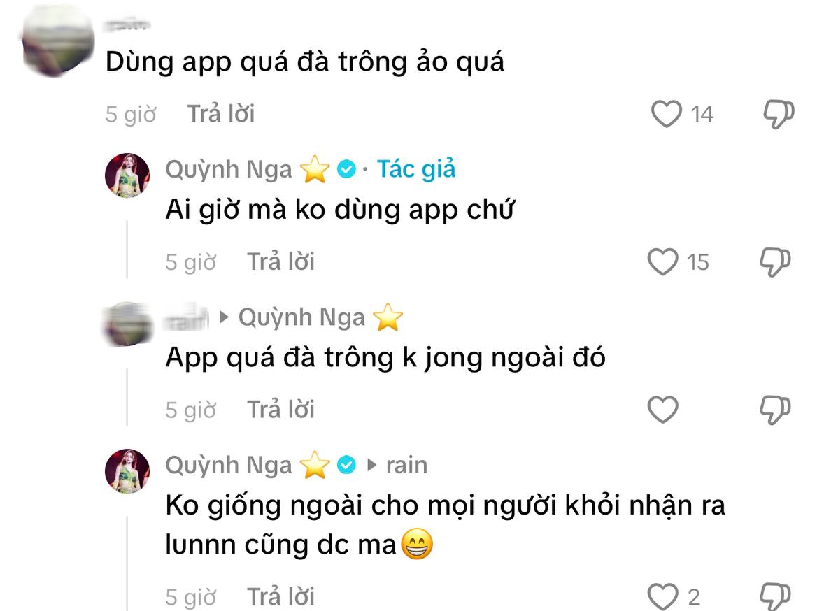Quỳnh Nga nói thẳng khi bị chê dùng app quá đà, mặt lạ không thể nhận ra- Ảnh 1.