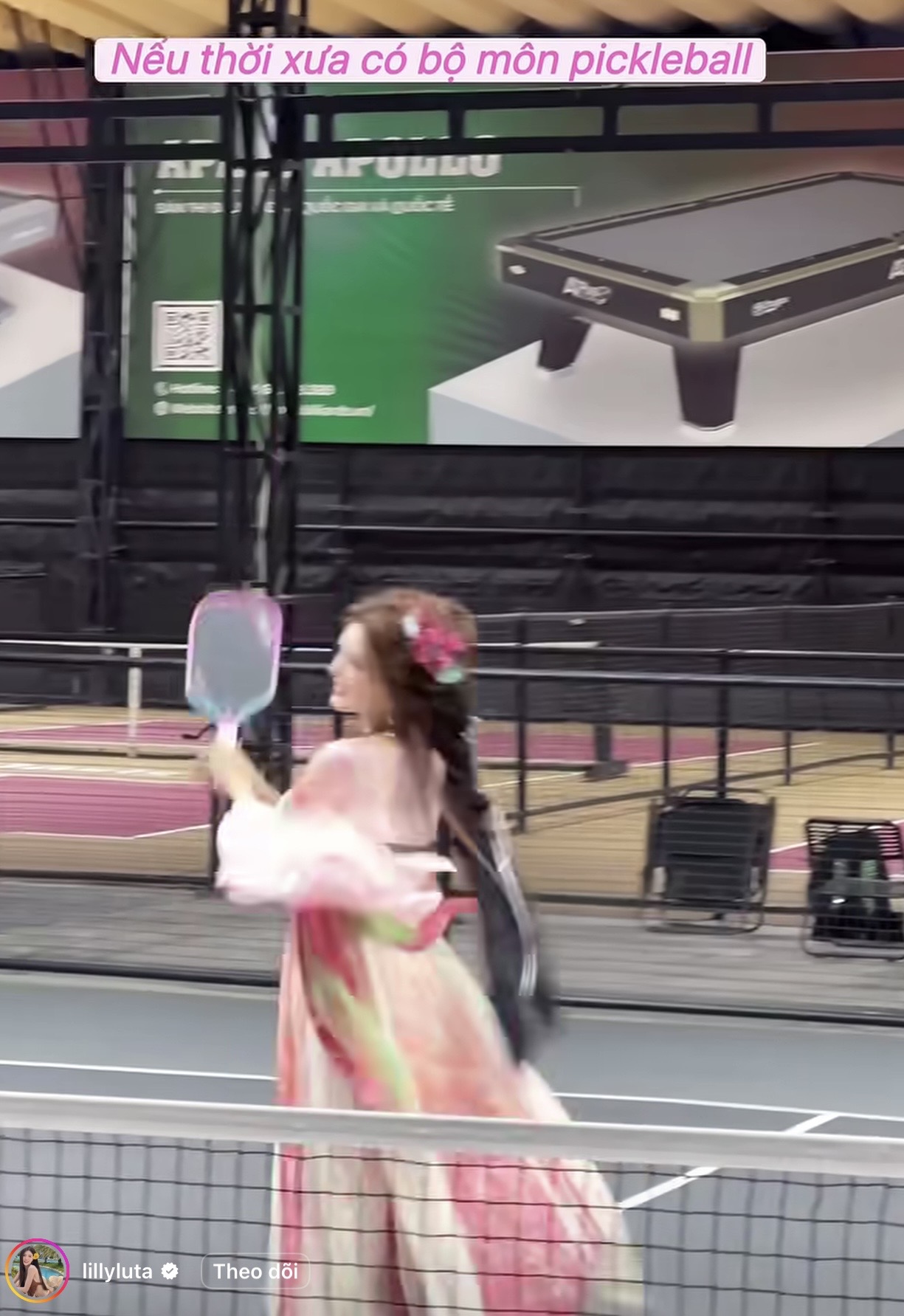 Lilly Luta gây bão mạng với outfit "lên sân" Pickleball độc nhất vô nhị- Ảnh 2.