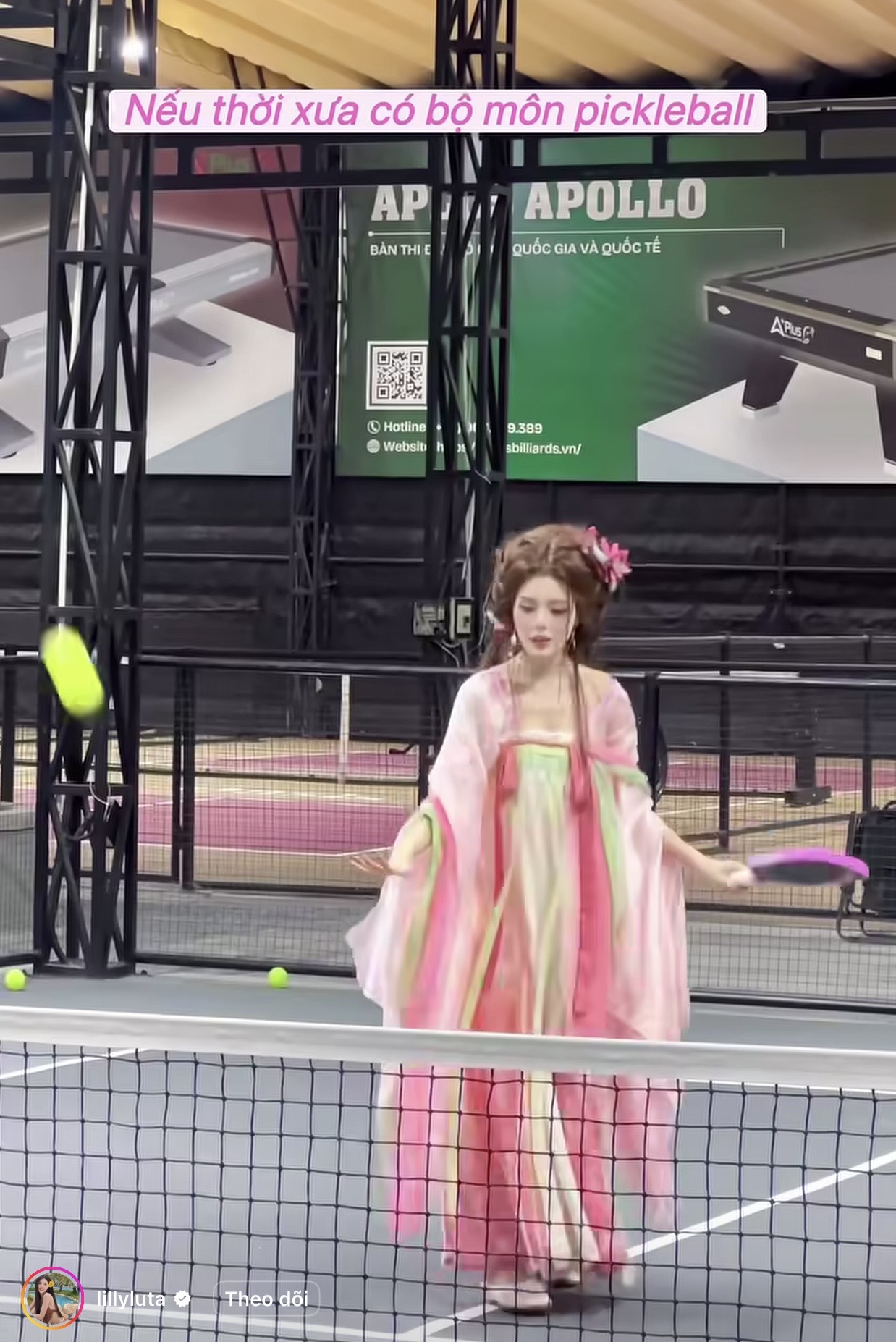Lilly Luta gây bão mạng với outfit "lên sân" Pickleball độc nhất vô nhị- Ảnh 1.