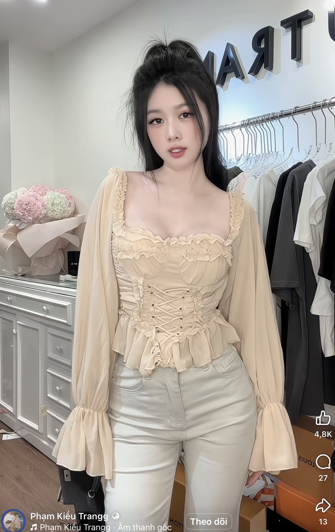 Cận cảnh nhan sắc "đốn tim" của cô chủ shop đồ online đang khiến hội anh em rần rần xin info- Ảnh 1.