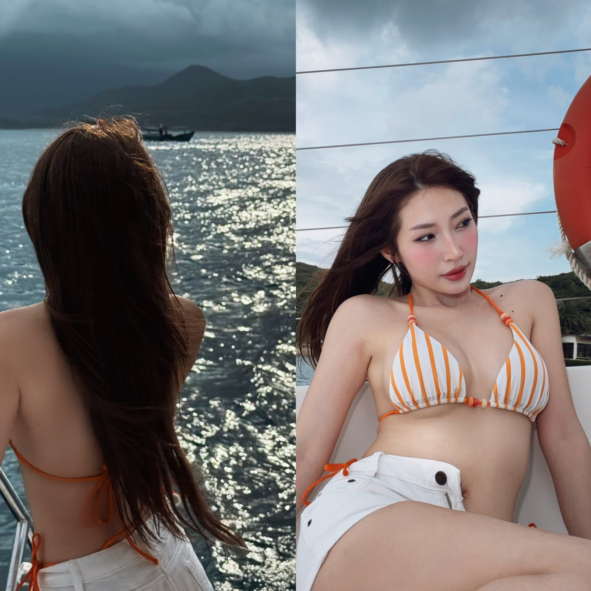 Khổng Tú Quỳnh đốt cháy mùa hè với bikini rực rỡ, visual làm netizen "say sóng"- Ảnh 4. Khổng Tú Quỳnh đốt cháy mùa hè với bikini rực rỡ, visual làm netizen "say sóng"- Ảnh 4.