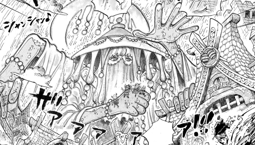 Spoil One Piece chương 1183: Imu dọa tiễn Luffy "đăng xuất", Sanji đối đầu Thần Mưa Zaza- Ảnh 1.