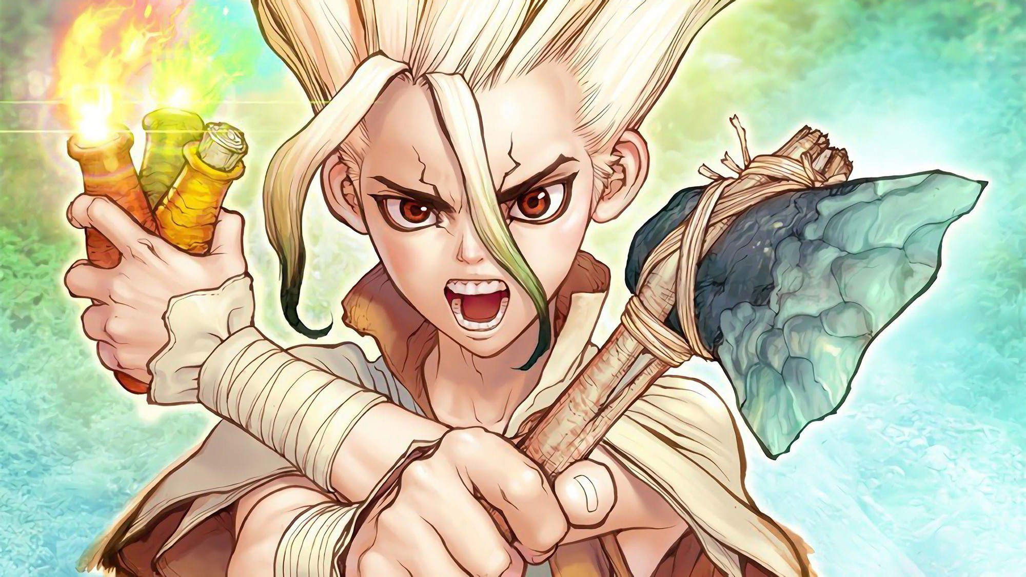 Bộ truyện Dr. STONE bất ngờ hứng gạch đá dù tái thiết cả nền văn minh- Ảnh 1. Bộ truyện Dr. STONE bất ngờ hứng gạch đá dù tái thiết cả nền văn minh- Ảnh 1.