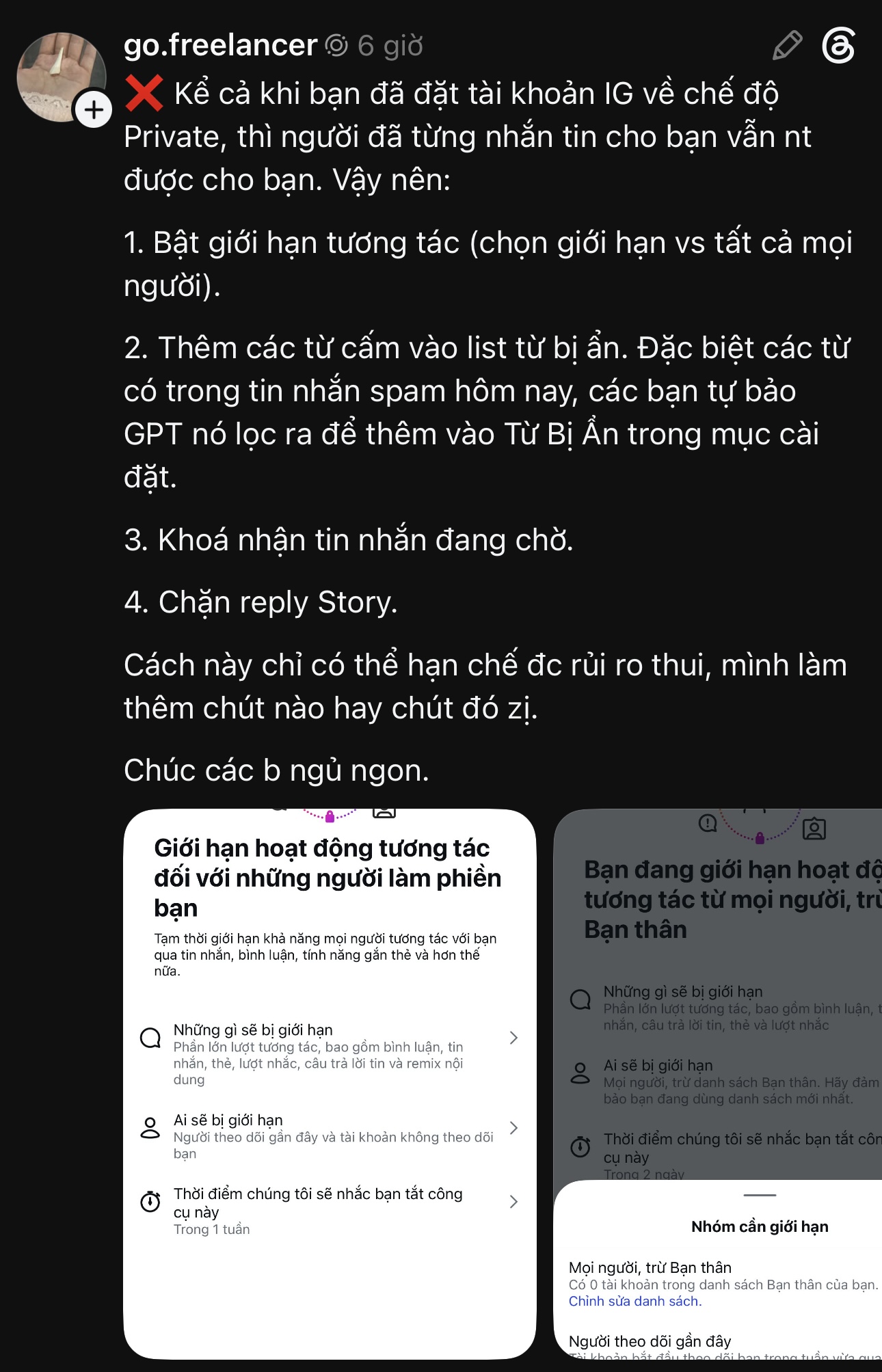 Bị đình chỉ tài khoản IG trăm nghìn follow vì hành vi gạ gẫm, chính chủ lên tiếng oan ức- Ảnh 3.