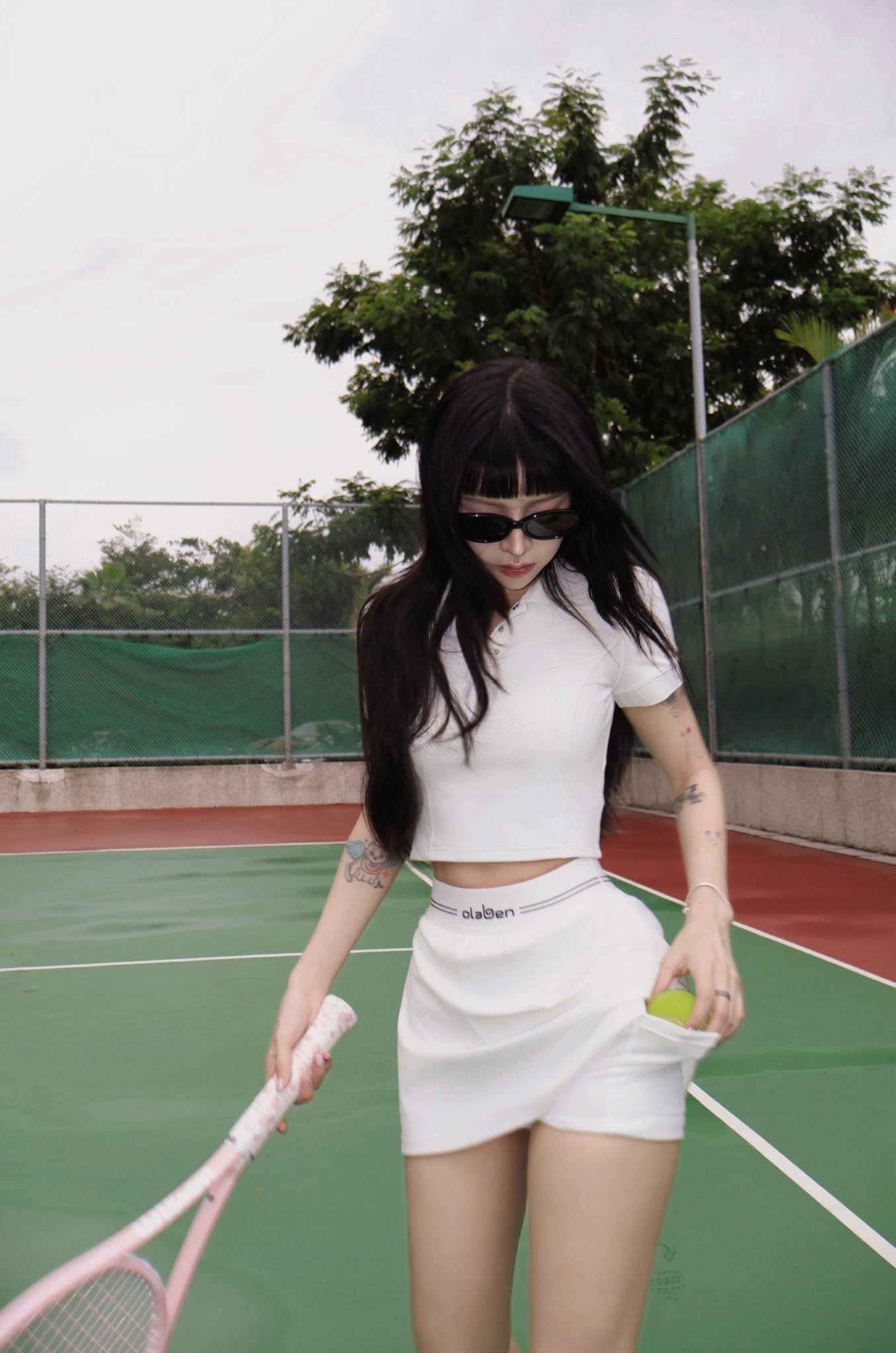 Gác lại vũ đạo triệu view, "Lisa Việt Nam" Ciin lên sân tennis thả dáng, visual "quá trời" xinh!- Ảnh 5.