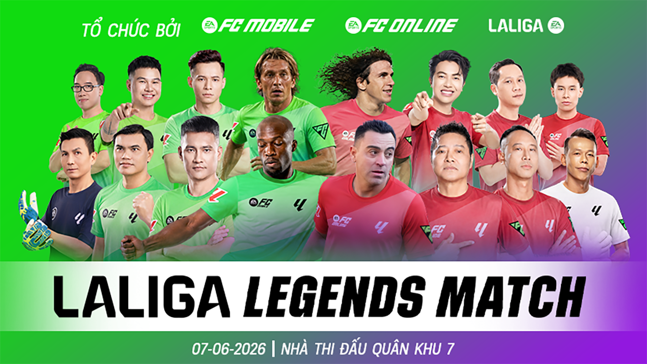 FC Mobile và FC Online đồng loạt khuấy động mùa hè bóng đá tại Việt Nam với "La Liga Legends Match 2026"- Ảnh 2. FC Mobile và FC Online đồng loạt khuấy động mùa hè bóng đá tại Việt Nam với "La Liga Legends Match 2026"- Ảnh 2.