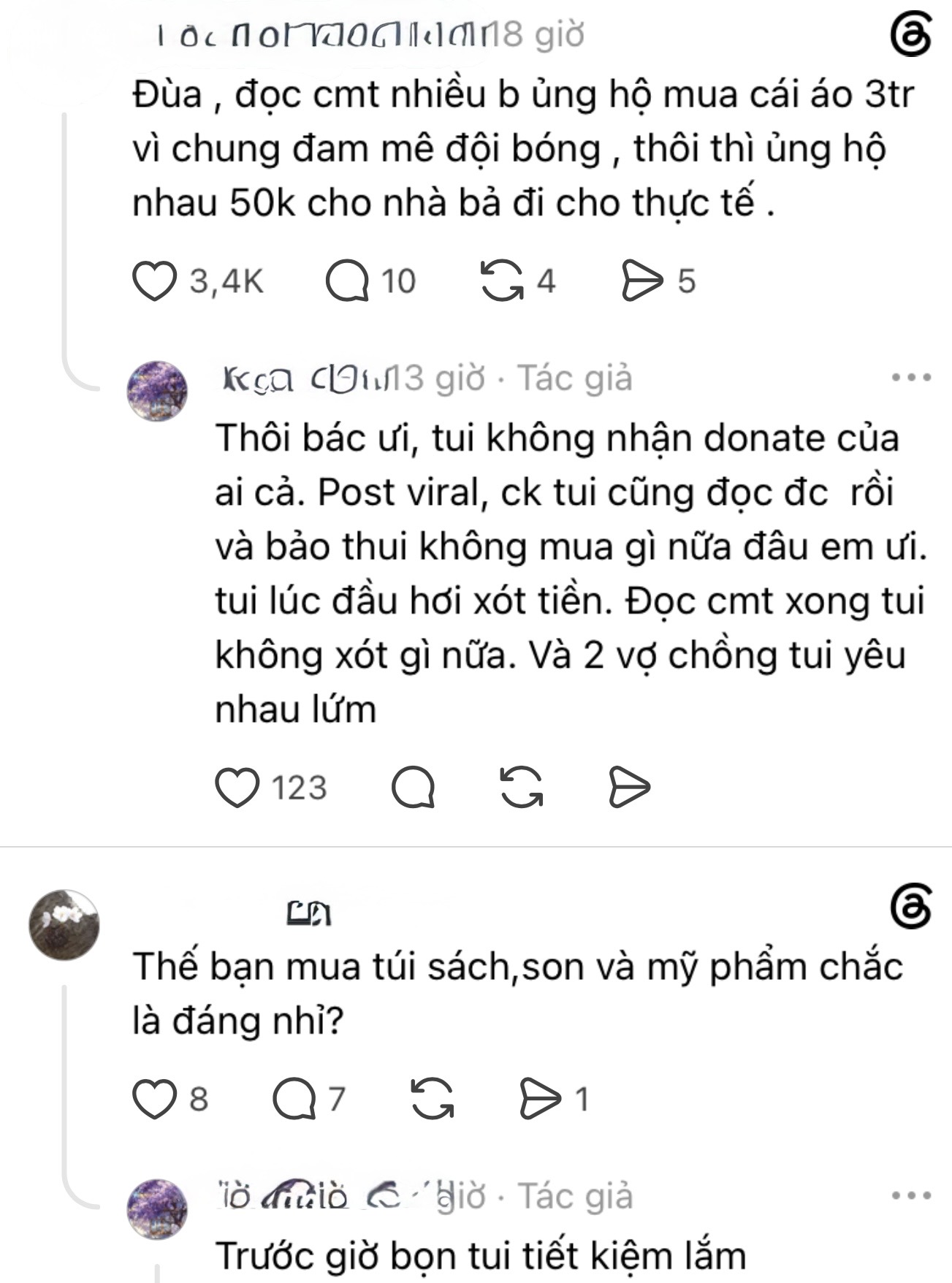Chồng thất nghiệp vẫn "bạo tay" đòi mua áo Arsenal 3 triệu, vợ lên mạng than thở liền nhận cái kết bất ngờ- Ảnh 3.