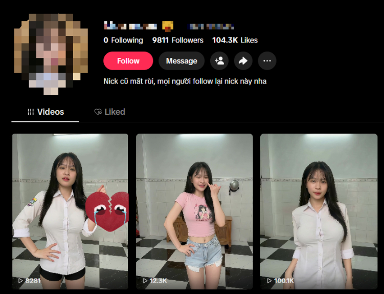 Sử dụng AI, tạo hình nữ sinh đứng nhảy phản cảm, kênh TikTok này khiến dư luận vô cùng bức xúc- Ảnh 2.