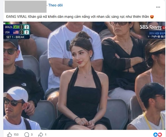 Danh tính cô gái đi xem tennis lọt vào cam thường nhà đài, nổi tiếng sau vài giây vì đẹp siêu thực- Ảnh 2.